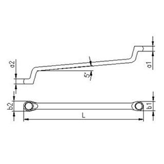 İzeltaş Yıldız İki Ağız Anahtar (Sae) 1 1/16