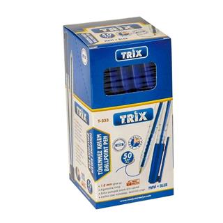 Trix T-333 Mavi Tükenmez Kalem 1.0 mm 50li Paket 