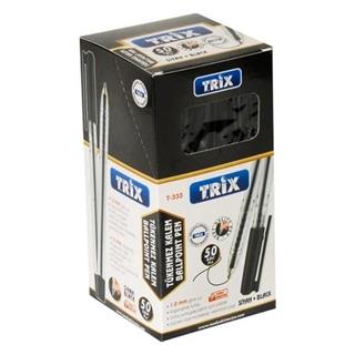 Trix T-333 Siyah Tükenmez Kalem 1.0 mm 50li Paket
