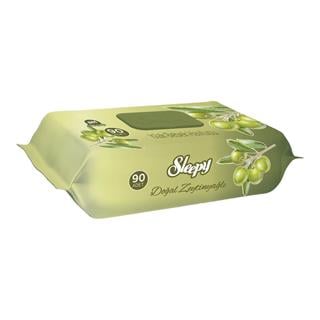 Sleepy Doğal Zeytinyağlı Islak Bebek Havlusu 90 Yapraklı