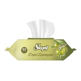 Sleepy Doğal Zeytinyağlı Islak Bebek Havlusu 90 Yapraklı