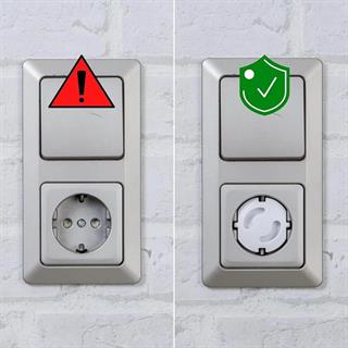 Priz Emniyet Kapağı, Bebek Çocuk Elektrik Güvenlik Koruyucu 4lü Paket