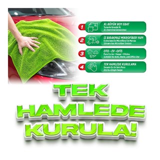 Automix 45007 Süper Emici Kurulama Havlusu XL 45x75 cm