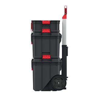 Kistenberg Modular Solution 3Lü Set KMSS553585B Modüler Çözüm 3 Parçalı Tekerlekli Alet Kutusu Seti