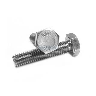 M12x55 DIN 933 8.8 Kalite AKB (Altı Köşe Başlı) Çelik Cıvata Beyaz