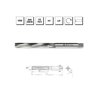 MTE Makina Takım 20 mm HSS DIN 206 Silindirik Saplı El Raybası - B00301012000