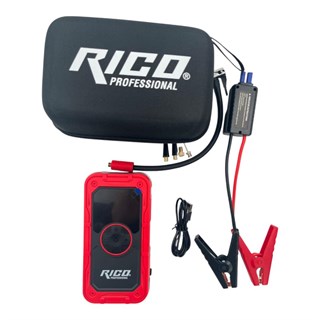 Rico 022-RC4073 Akü Şoklama (Jumpstarter) Şarjlı Hava Kompresörü 12.000 mAh (2si1 Arada)