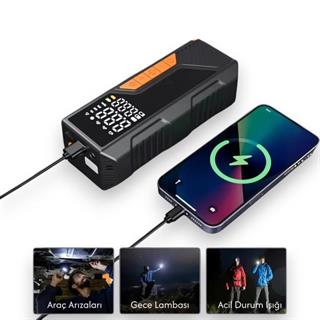 Rico 022-RC4076 Dijital Göstergeli Şarjlı Hava Kompresörü