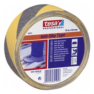 Tesa 60951 Merdiven Kaydırmaz Bant Sarı Siyah 15 m x 50 mm