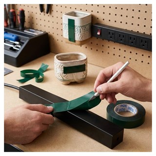 Toko Çift Taraflı Köpük Bant 19 mm x 10 mt (PE) - Güçlü Montaj Bandı Siyah/Yeşil