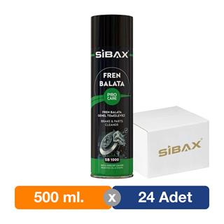 Sibax SB1000 Fren Balata Genel Temizleyici Sprey 500 ml. - 24lü Paket