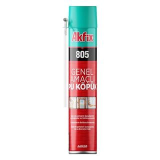 Akfix 805 Genel Amaçlı Poliüretan Montaj Köpüğü 750 ml FA011