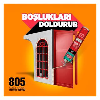 Akfix 805 Genel Amaçlı Poliüretan Montaj Köpüğü 750 ml FA011