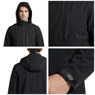 Bft Kapüşonlu Softshell Mont - Siyah - 2XL