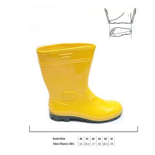 Gezer Çizme Sarı Kısa Boy No: 41