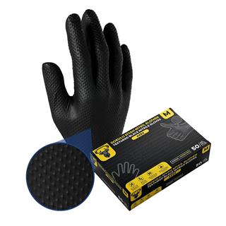 Reindeer 4494 Dokulu Siyah Nitril Eldiven No: 8/M - 50li Paket