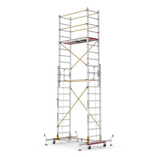 Çağsan TeleSafe XL_FP İki Parçalı Alüminyum İskele 2x11 Basamaklı S006_XL_FP