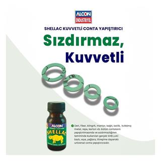 Alcon M-9904 Shellac Kuvvetli Conta Yapıştırıcı 50 ml.