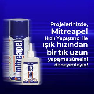 Mitreapel Hızlı Yapıştırıcı 100 gr. + 400 ml. - 25li Paket