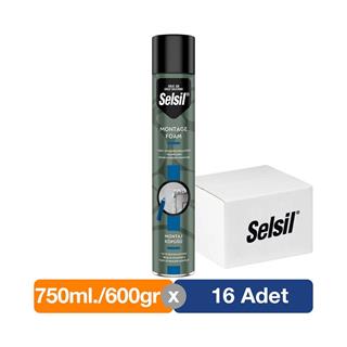 Selsil Poliüretan Montaj Köpüğü 600 gr. - 16lı Paket