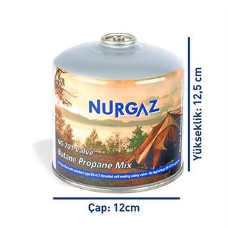 Nurgaz NG-201-V Vidalı Yedek Gaz Kartuşu 450 gr.