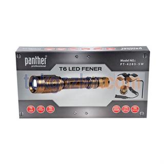 Panther PT-4285-5W T6 Led Silah Aparatlı 1000 Lumen Şarjlı El Feneri