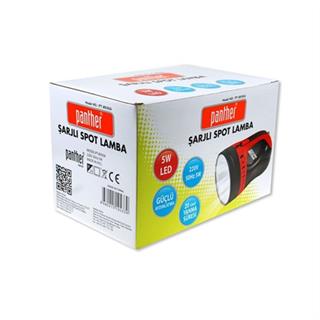 Panther PT-8930A 5W Ledli Şarjlı Spot Fener