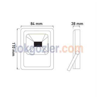 Pelsan Led Projektör 10 Watt
