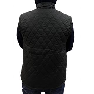 Siyah Polar Astarlı Kapitone Yelek - S
