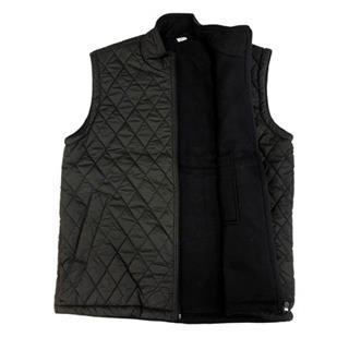 Siyah Polar Astarlı Kapitone Yelek - XL