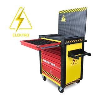 İzeltaş 13000005548 Elektro Serisi 7 Çekmeceli 94 Parça Dolu Takım Dolabı