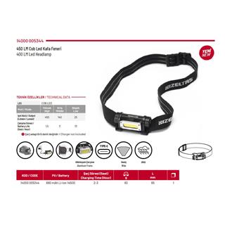 İzeltaş 14000005344 450 Lümen Cob Led Kafa Feneri