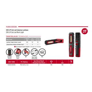 İzeltaş 14000005384 200 Lümen Cob Led Çalışma Lambası