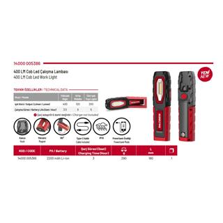 İzeltaş 14000005386 400 Lümen Cob Led Çalışma Lambası