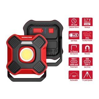 İzeltaş 14000006174 2000 Lümen Cob Led Çalışma Lambası