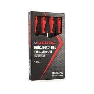 İzeltaş 4776008107 Delikli Torx Uçlu Tornavida Takımı 7 Parça