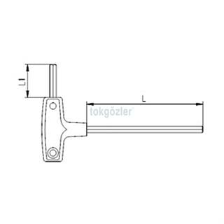 İzeltaş 4920 T Tipi Allen Anahtar 2.5 mm