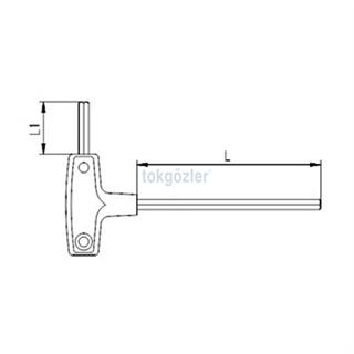 İzeltaş 4920 T Tipi Allen Anahtar 10 mm