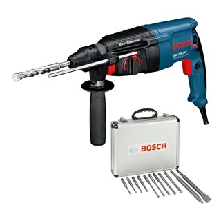 Bosch Professional GBH 2-26 DRE Kırıcı Delici Matkap 800 Watt + SDS-PLUS Uç ve Keski Seti 11 Parça - Çantalı