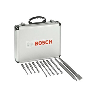 Bosch GSR 18V-45 + GWS 18V-8 + GBH 18V-22 3x18V 4.0Ah Akülü Kombo Kit + Bosch SDS-PLUS Uç ve Keski Seti 11 Parça - Çantalı