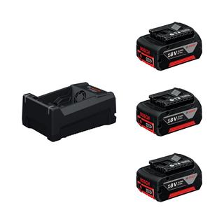 Bosch Professional GBH 18V-18 + GSR 185-LI + GWS 18V-8 + Kanvas Çanta + 3x18V 3.0Ah Akülü Set