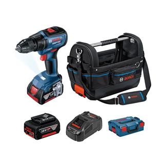 Bosch Professional GSR 18V-50 18V 5.0Ah Çift Akülü Vidalama + GWT 20 Alet Çantası