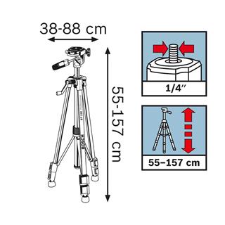 Bosch BT 150 Tripod - 0601096B00