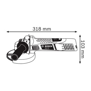 Bosch Professional GWS 7-125 Avuç Taşlama Makinesi 720 Watt 125 mm - 0601388108