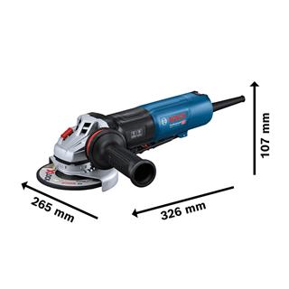 Bosch Professional GWS 17-125 PS Avuç Taşlama Makinesi 1700 Watt 125 mm Devir Ayarlı - 06017D1300