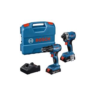 Bosch GDR 18V-215 Darbeli Somun Sıkma + GSB 185-LI Darbeli Vidalama 2x18V 2.0Ah Akü - 06019N2024