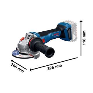 Bosch GWS 18V-11 S 18V 5.0Ah Çift Akülü Taşlama Makinesi 125 mm - 06019N4002