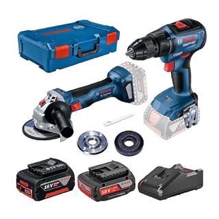Bosch GWS 180-LI + GSR 18V-50 2.0 + 5.0Ah Akülü Akülü Avuç Taşlama - Delme/Vidalama - 0615990M47
