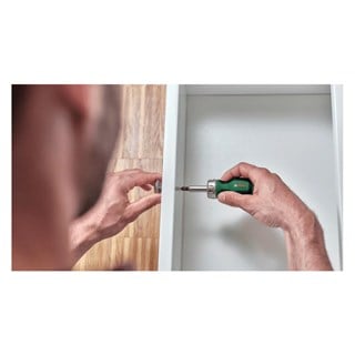 Bosch Kısa Cırcırlı Topaç Tornavida Değiştirilebilir 6 Uçlu - 1600A032UY