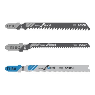 Bosch Dekupaj Testere Bıçağı Seti Ahşap ve Metal 30 Parça - 2607010903